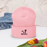 Cuffed Beanie w/Blk Logo