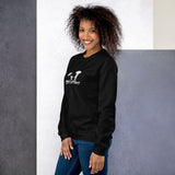 Unisex Sweatshirt w/Wht Logo