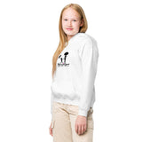 Youth Heavy Blend Hoodie w/Blk Logo