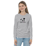 Youth LS Tee w/Blk Logo