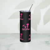 Stainless Steel Tumbler w/ Pink Logo
