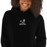Blk Hoodie w/ Wht Logo